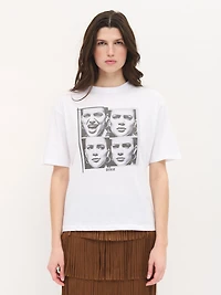 T-shirt imprimé à col rond