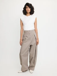 Pantalon ample ajusté