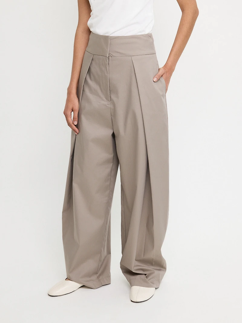 Tailored Wide Leg Trousers
