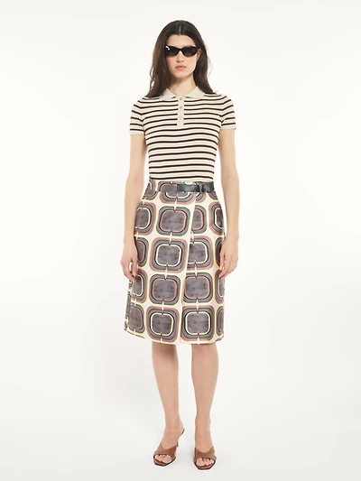 Retro Wrap Skirt