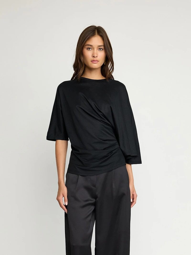 Haut drapé asymétrique