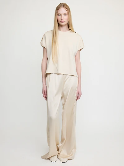 Boxy Top with Piped Detail