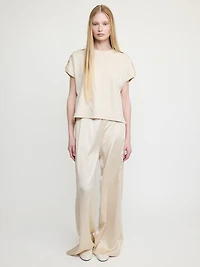 Boxy Top with Piped Detail