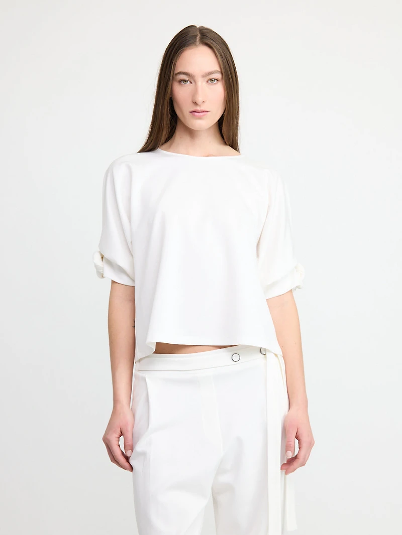 Top with Draped Detail