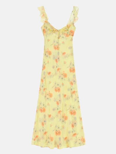 Maxi Dress with Ruffle Straps