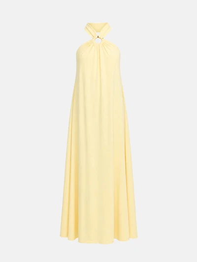 Long Dress Metal Detail Yellow