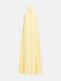 Long Dress Metal Detail Yellow
