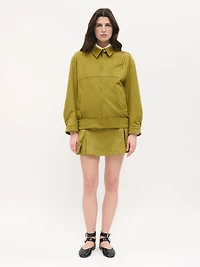 Suede Effect bomber Jacket