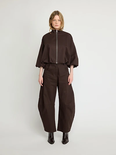 Veste bomber courte structurée
