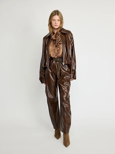Leather Bomber Jacket