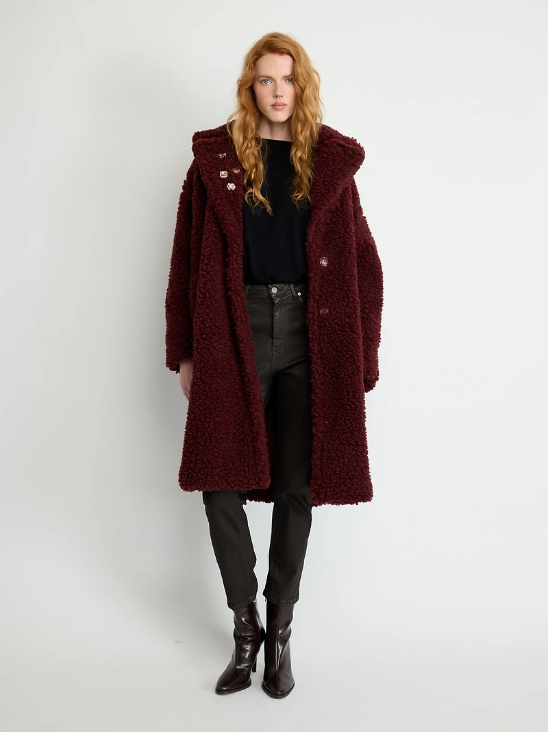 Textured Teddy Coat