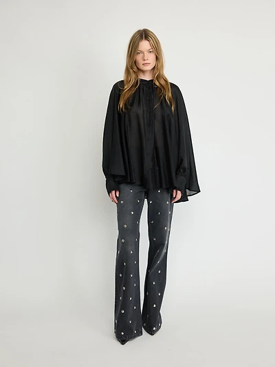 Sheer Tencel Blouse