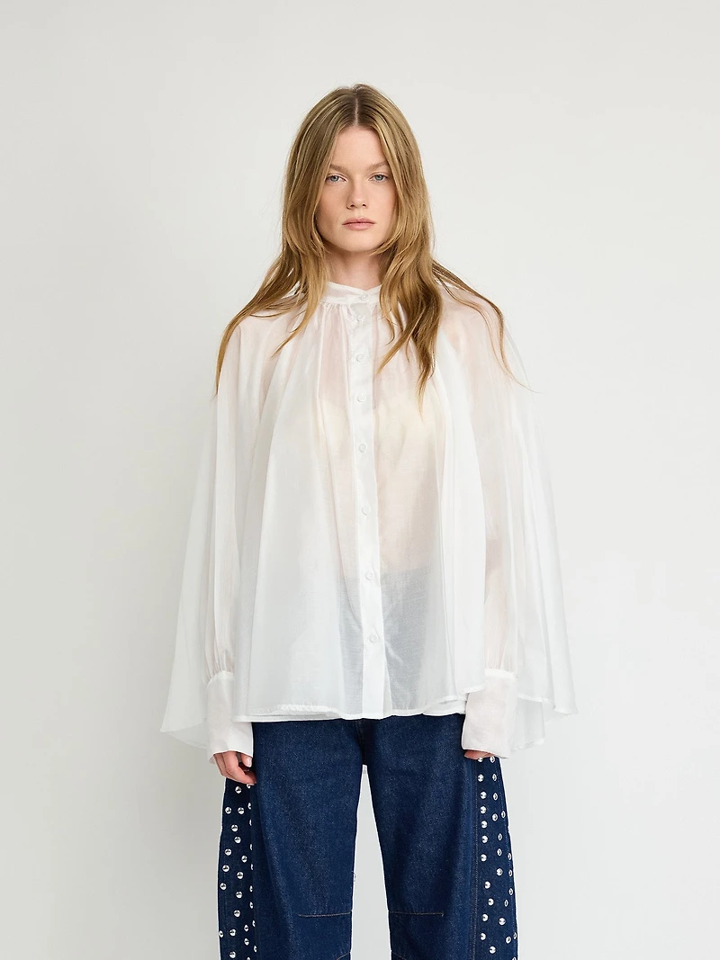 Chemisier transparent en Tencel