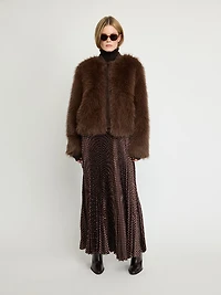 Faux Fur Bomber Jacket