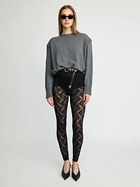 Leggings en dentelle transparente