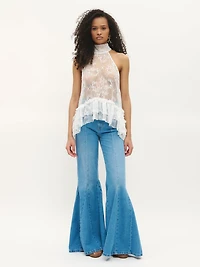 Ruffled Lace Top