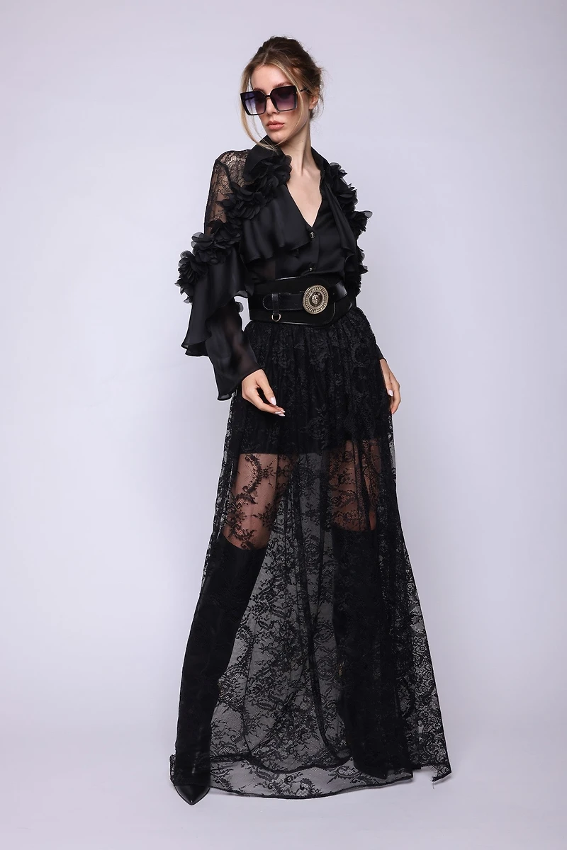 Shirt With Ruffles