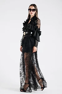 Shirt With Ruffles