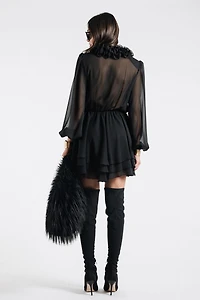 Semi-Transparent Mini Dress