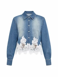 Lace Trim Blouse