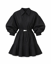 Mini Dress Belt Black