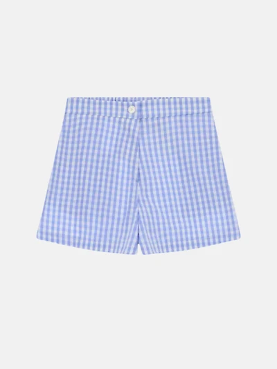 Blue Gingham Short