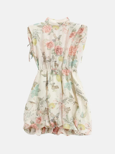 Botanical Print Mini Dress
