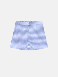 Blue Gingham Short