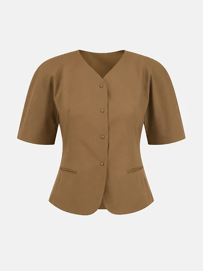 Tailored Short-Sleeve Jacket