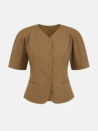 Tailored Short-Sleeve Jacket