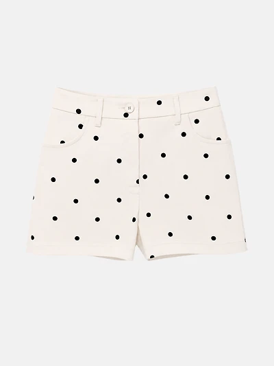 Polka Dot Tailored Shorts