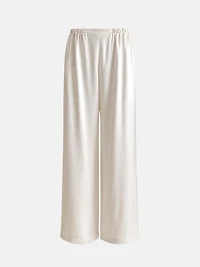Pantalon large en satin