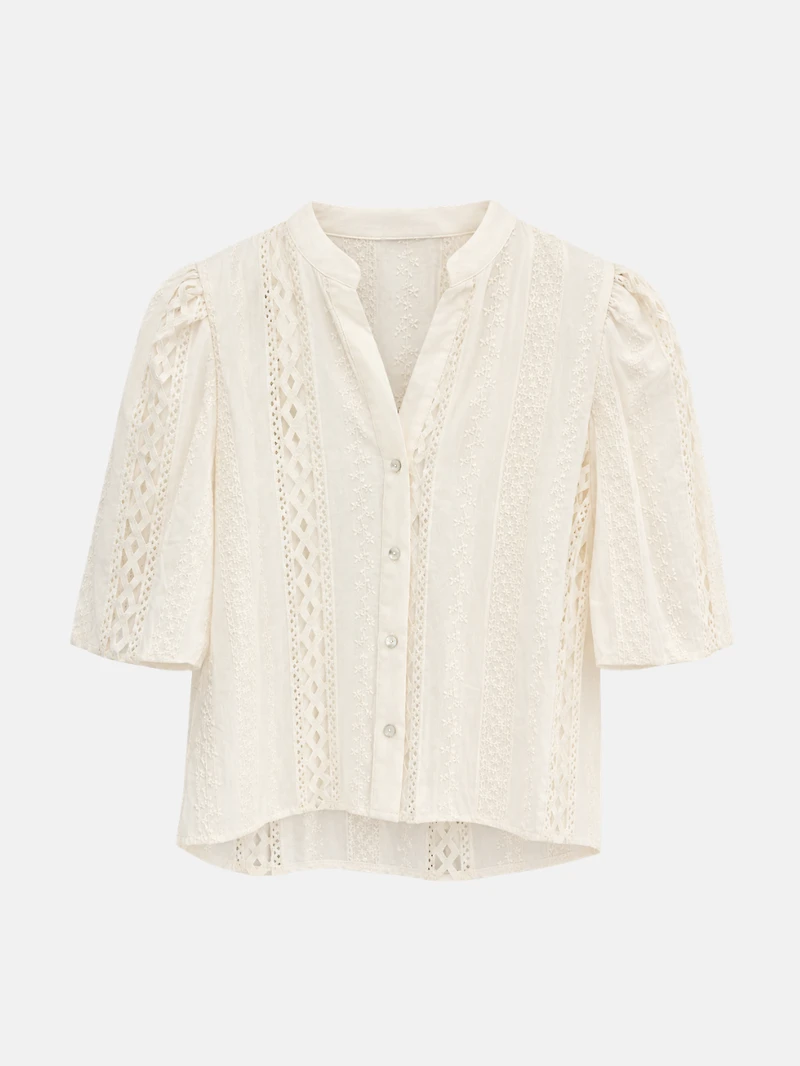 Embroidered Lace Blouse