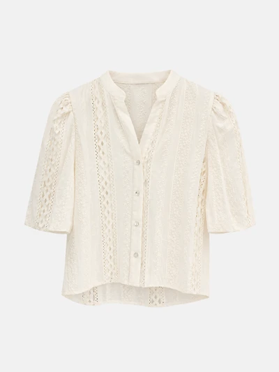 Embroidered Lace Blouse