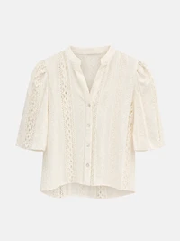 Embroidered Lace Blouse