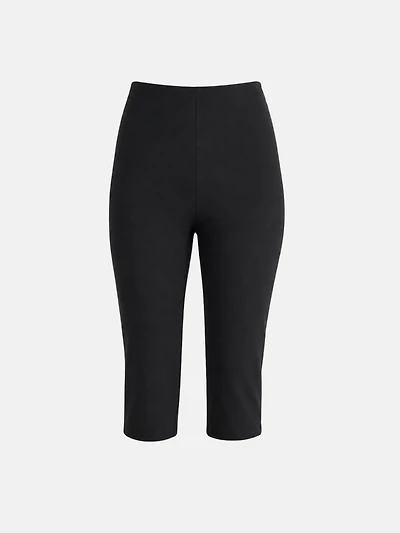 Black Slim Capri Pants