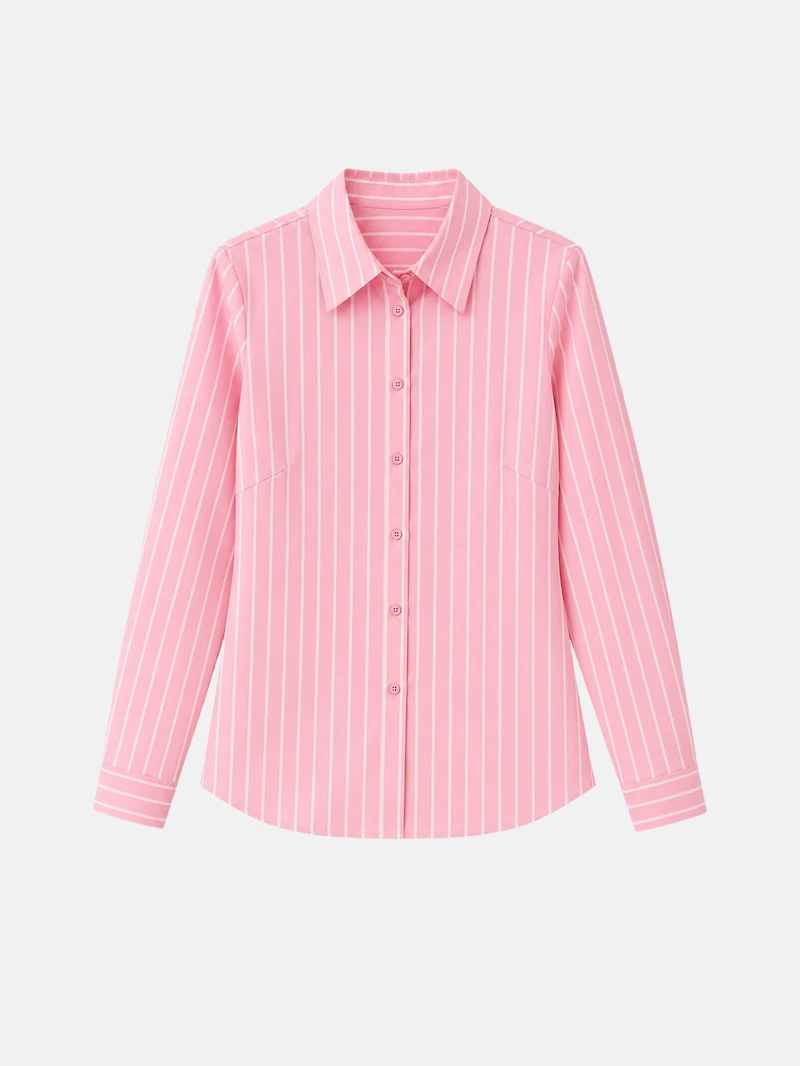 Striped Button-Down Shirt