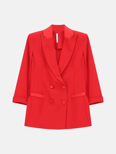 Blazer double-breasted with three-quarter sleeves