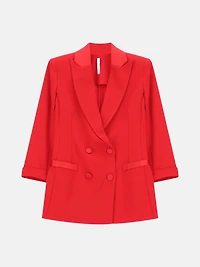 Blazer double-breasted with three-quarter sleeves