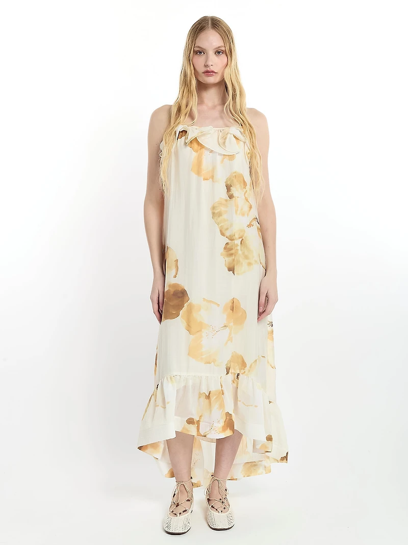 Ruffled Detail Dress