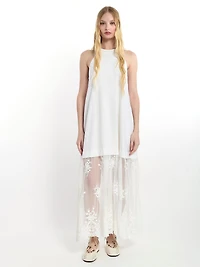 Robe longue sans manches