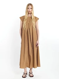 Robe avec détails plissés