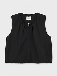 Zip-Front Sleeveless Vest