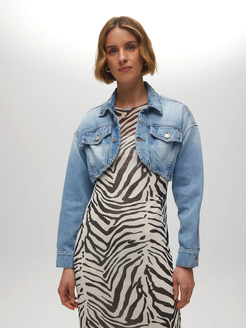 Veste courte en jean