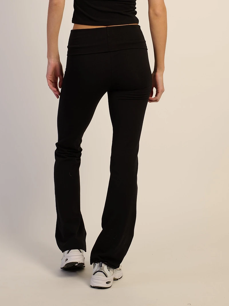 HARLOW ESSENTIAL FOLDOVER PANT - BLACK