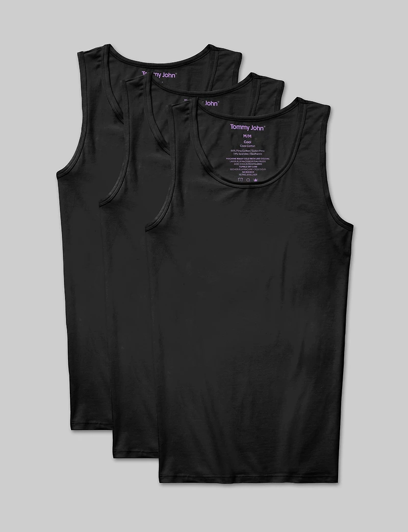 Cool Cotton Tank Stay-Tucked Undershirt (-Pack