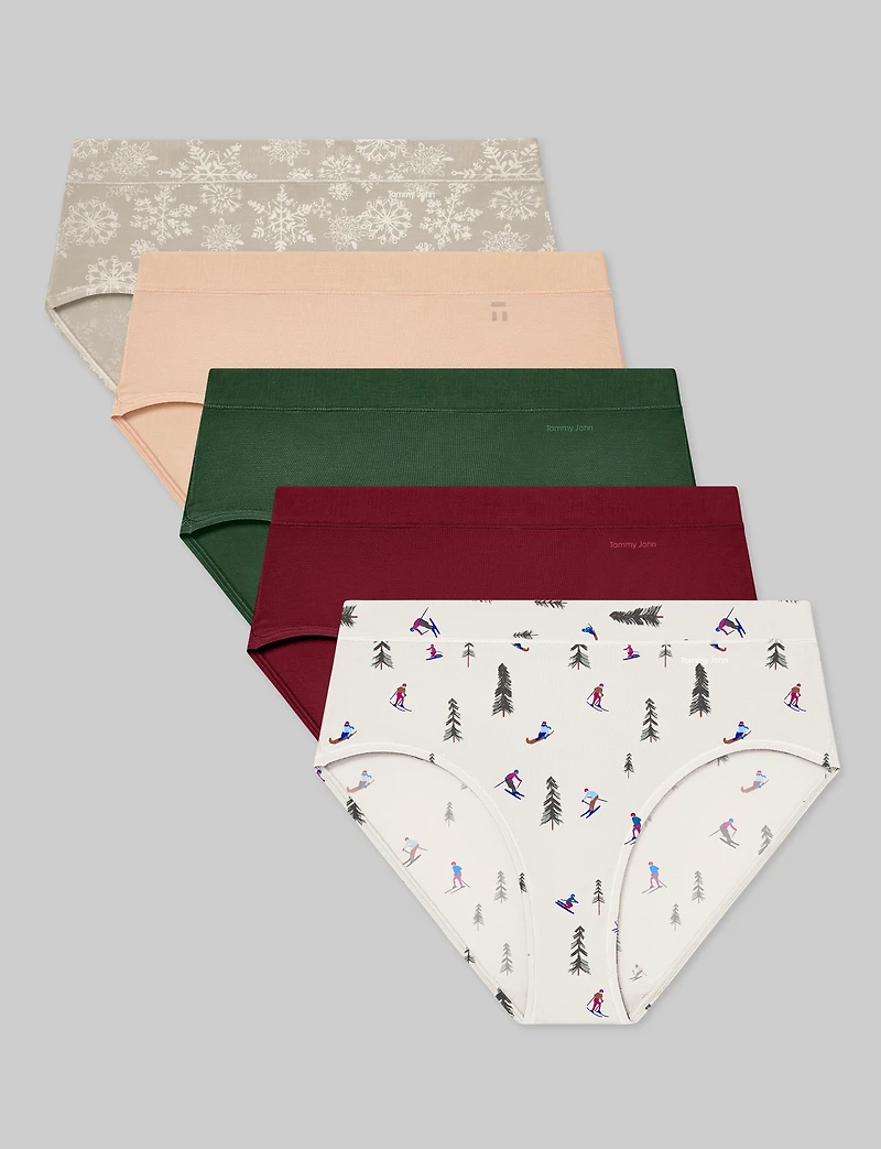 Women's Second Skin High Rise Brief (5-Pack)