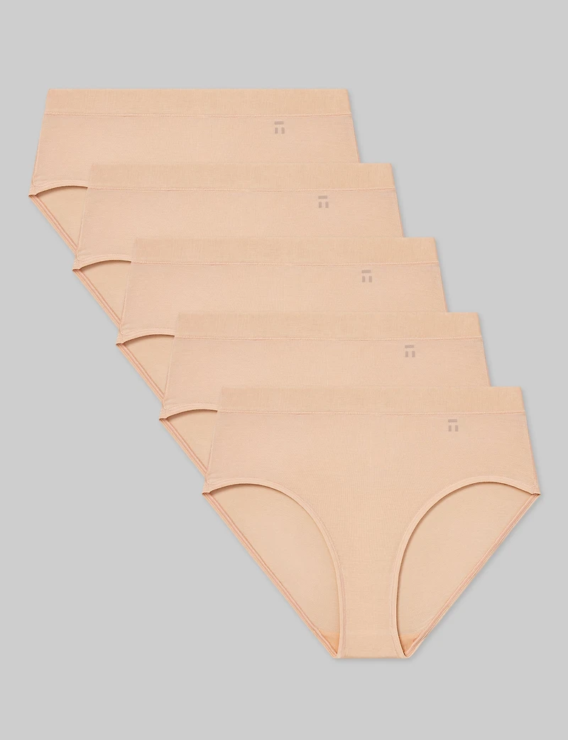 Women's Second Skin High Rise Brief (5-Pack)
