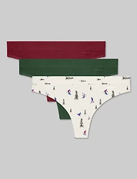 Women's Second Skin Thong (3-Pack