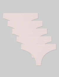 Women's Second Skin Thong (5-Pack)